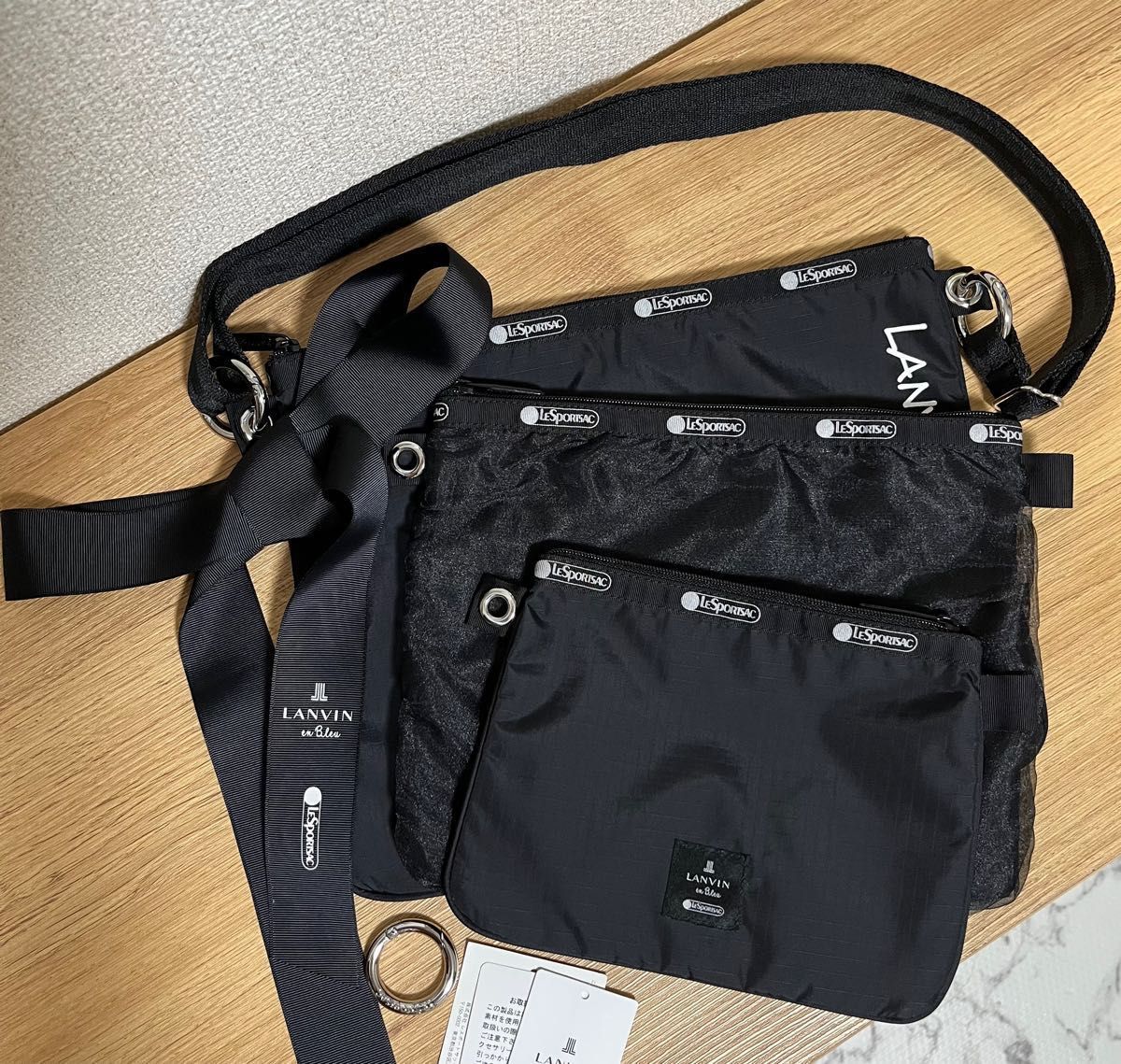 未使用LeSportsac×LANVIN en Bleu ランバン オン ブルー レスポートサック　サコッシュ　ショルダーバッグ