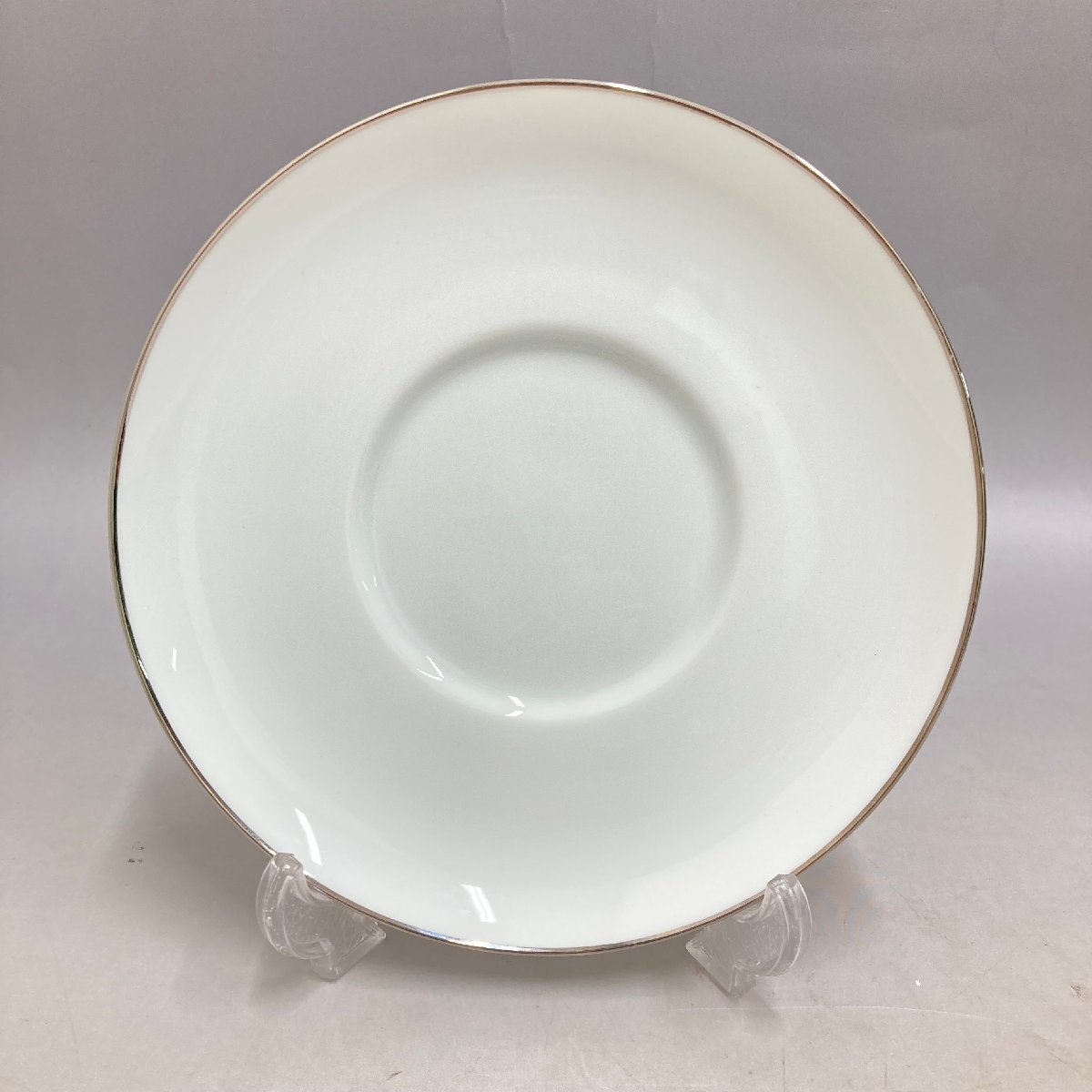 ◆◇[１]　ノリタケ　Noritake　カップ＆ソーサー　２客セット　ホワイト　金彩　4/120101ｍ◇◆_画像4