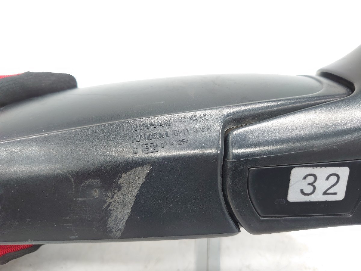 [ лот передний передвижной проверка settled ] Pulsar оригинальный зеркало на двери правый SN14 FN14 N14 ручное управление нет покраска чёрный Nissan NISSAN PULSAR седан подлинная вещь редкий редкость старый машина 