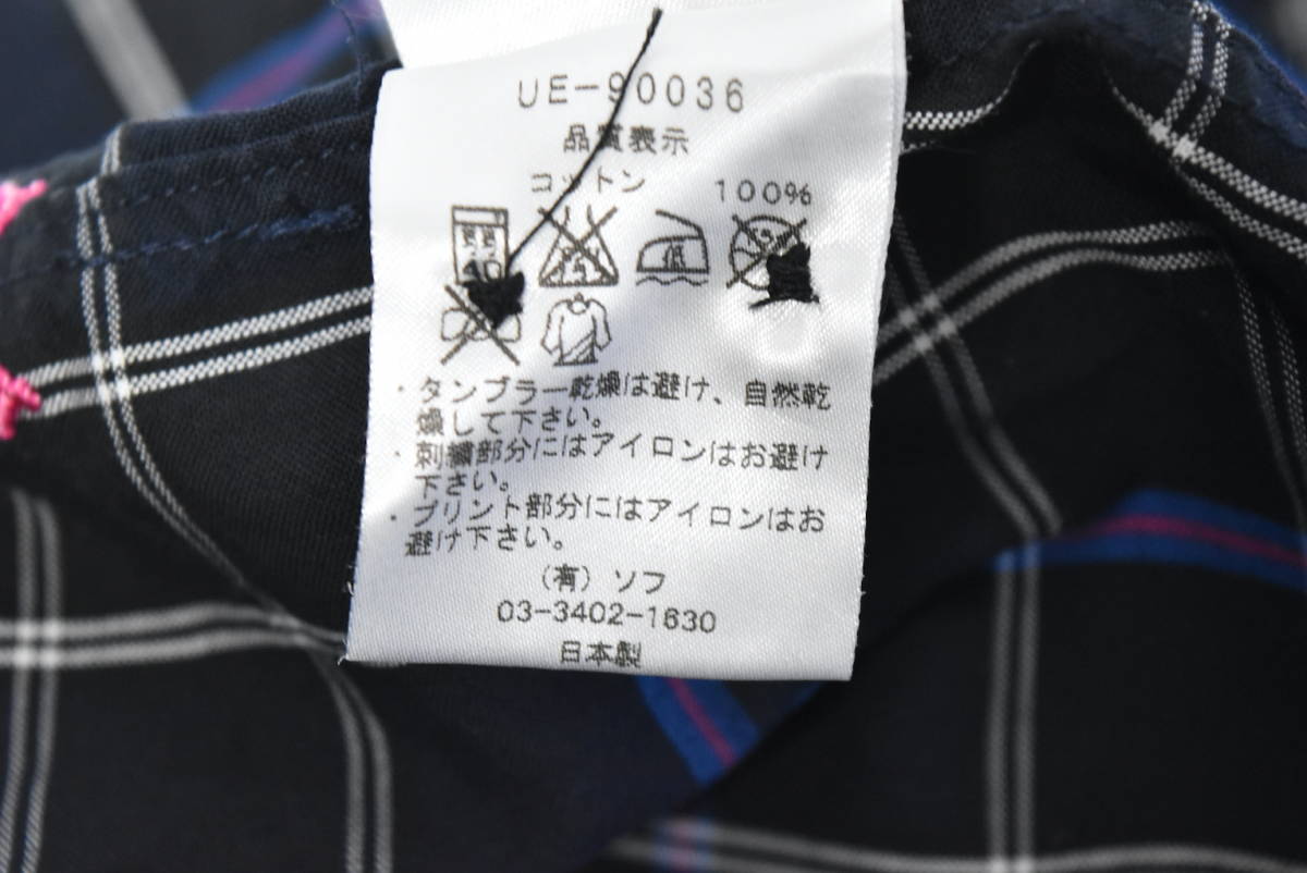 Soph ソフ uniform experiment ユニフォームエクスペリメント グラフィック チェック 半袖シャツ ボタンダウン 24426 - 0557 50
