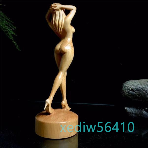新入荷★裸婦像 女性像 東洋彫刻 職人手作り 天然木 置物_画像7