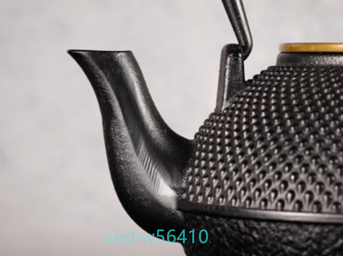 高品質 茶壺 鉄器 茶器 茶道具 鉄びん 鉄分補給 未塗装鉄器★1200ml_画像6