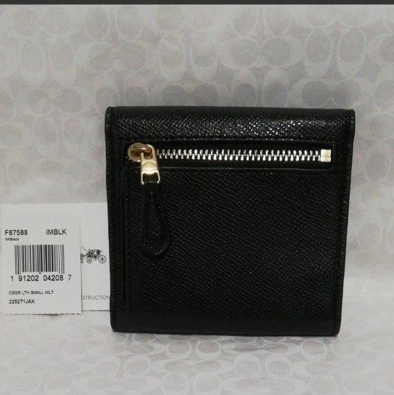 新品 コーチ 三つ折財布 レザー財布 コインケース COACH 正規品 F26458