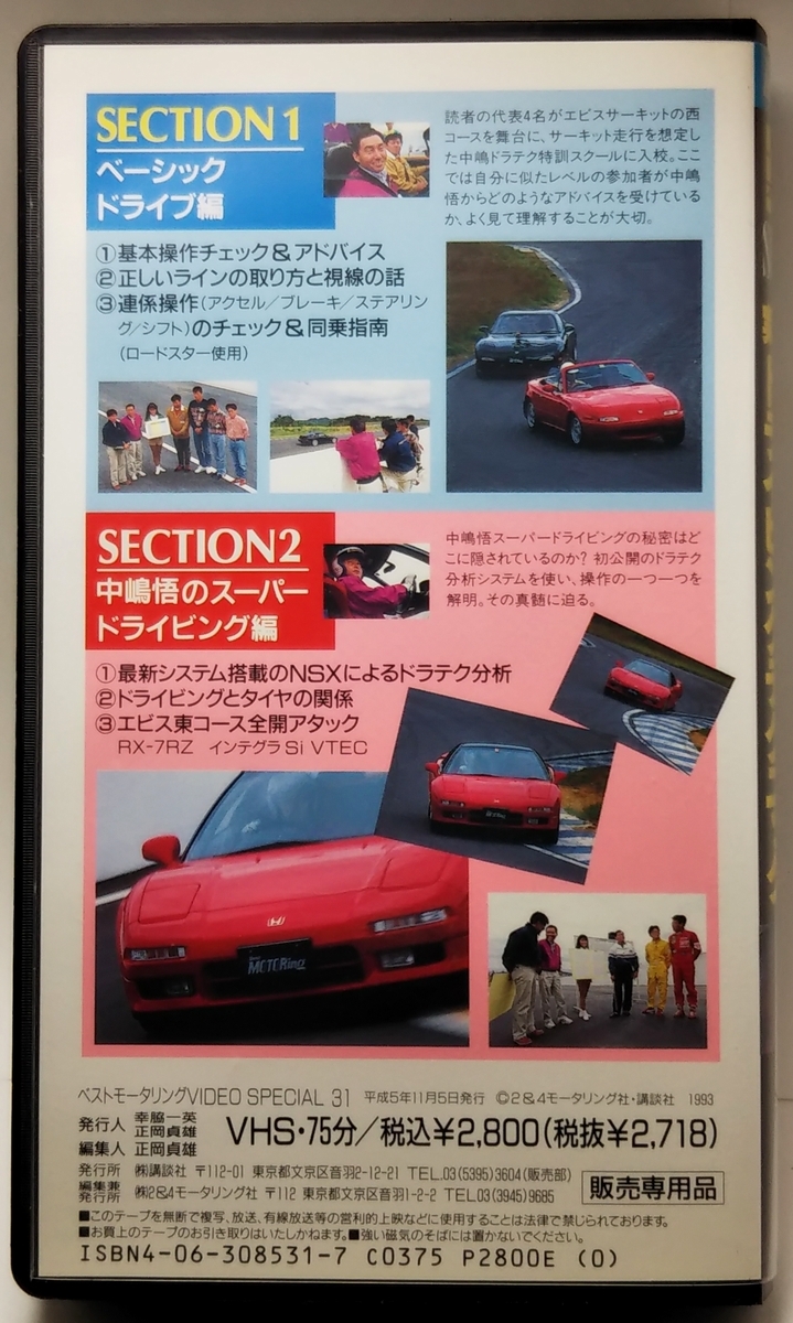  Nakajima Satoru. реальный битва driving technique # Best Motoring VIDEO SPECIAL VOL.31 * Roadster |RX-7 RZ| Integra Si VTEC