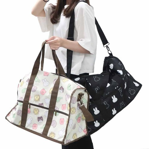  Miffy bruna Boston bag [ cream /....] travel (2~3.) sport bag travel Boston high capacity bag character 