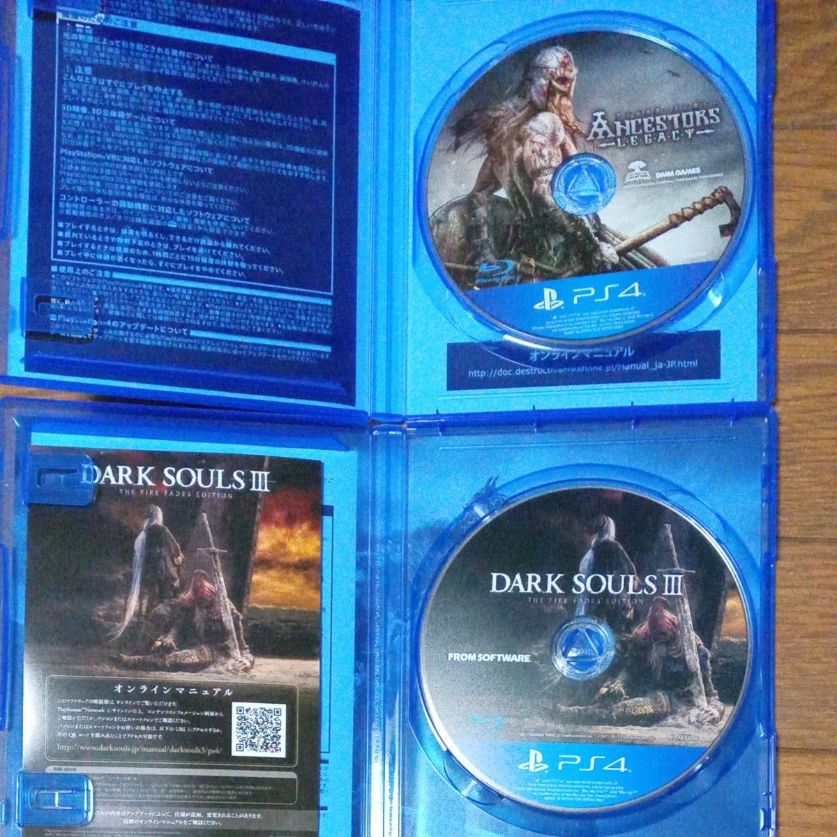【PS4･2本セット】 アンセスターズレガシー ＋ DARK SOULS III THE FIRE FADES EDITION