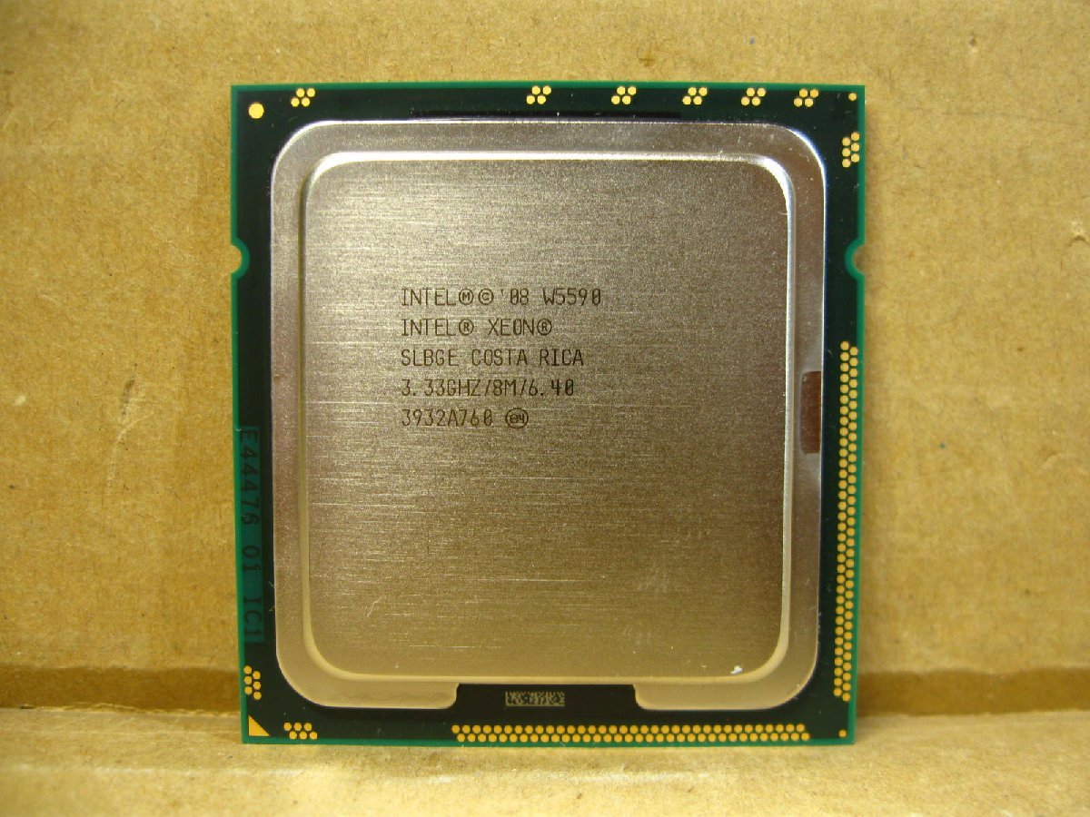 ▽Intel Xeon W5590 3.33GHz SLBGE 4コア 8M 6.4GT/s 130W LGA1366 中古 インテル_画像1