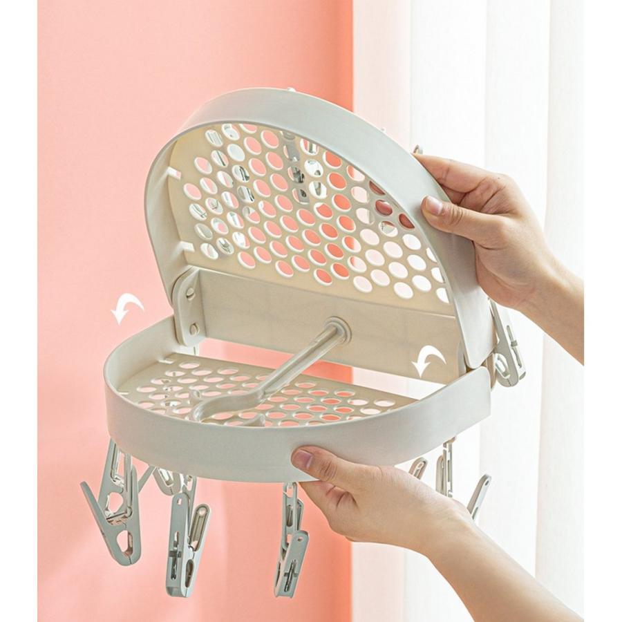 laundry hanger folding type laundry for laundry tongs 14 piece hanging lowering possibility 