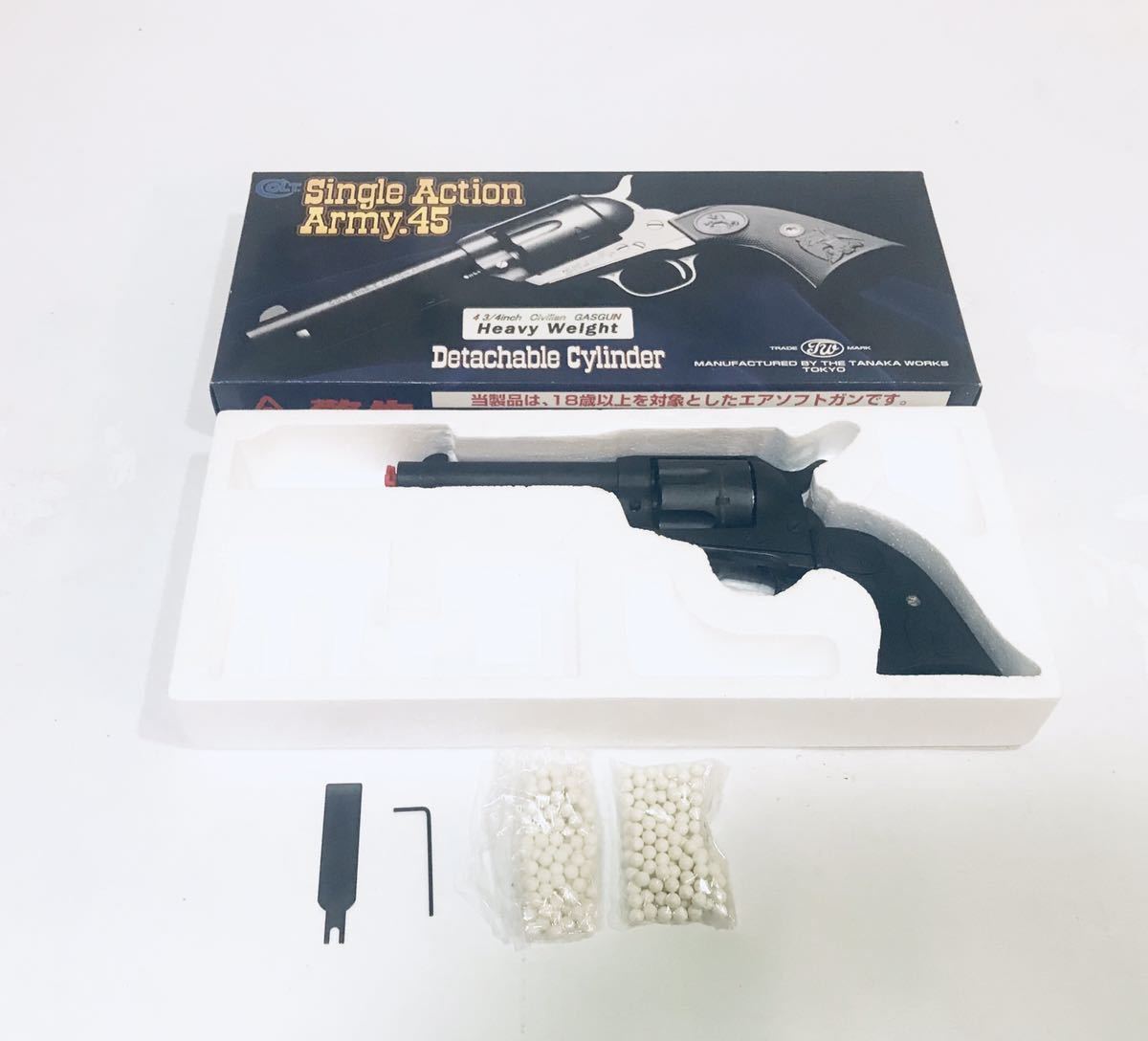 通販 タナカ コルト ガンスタンド ガンラック 5丁 木製 美品モデルガン