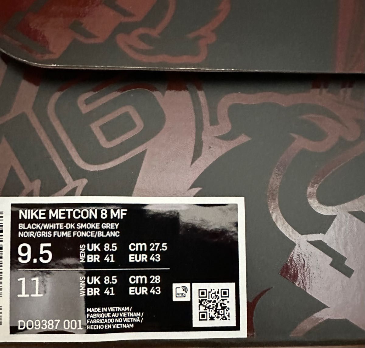 Nike Metcon 8 MF Mat Fraser Black Red 27.5cm