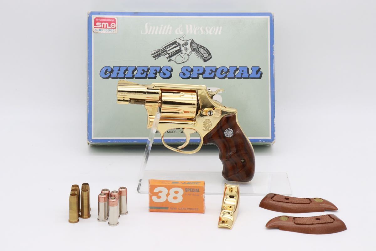 KOKUSAI コクサイ S&W M36 チーフスペシャル モデルガン 金メッキ 金属