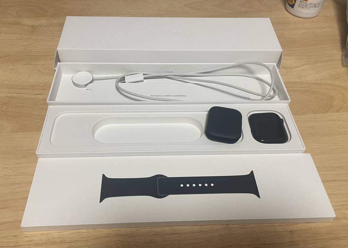 【全品送料無料】 Apple Watch Series 7 45mm Midnight Aluminum Case Midnight Sport Band GPS スマートウォッチ本体