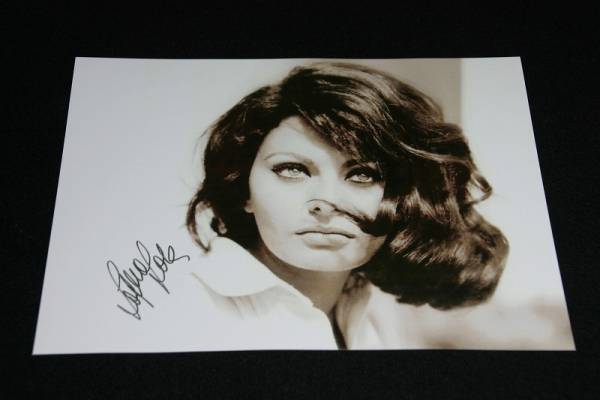 ソフィア・ローレン　Sophia Loren　アートフォトグラフ　サイン_画像2