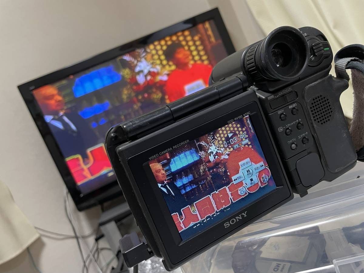 Yahoo!オークション - ダビング用 SONYハンディカムCCD-RV100 Yahoo!オークション - ダビング用 SONYハンディカムCCD-RV100