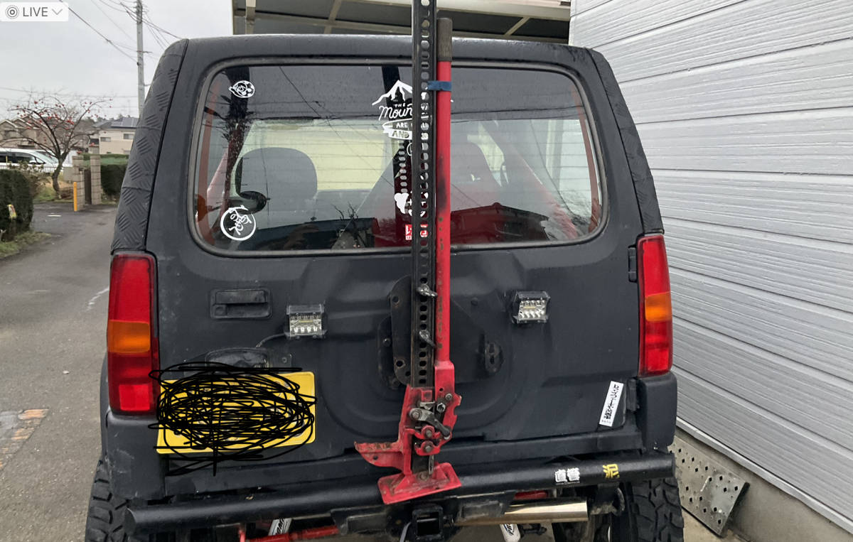 ジムニーJB23 ハイリフトジャッキホルダー