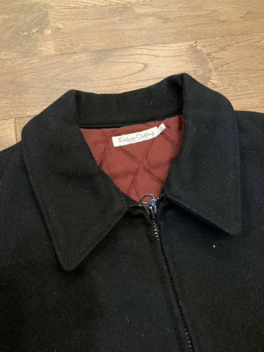 【美品】DELUXE CLOTHING ウールジャケット　サイズM メンズ　デラックス　日本製　ブルゾン ワークジャケット_画像4