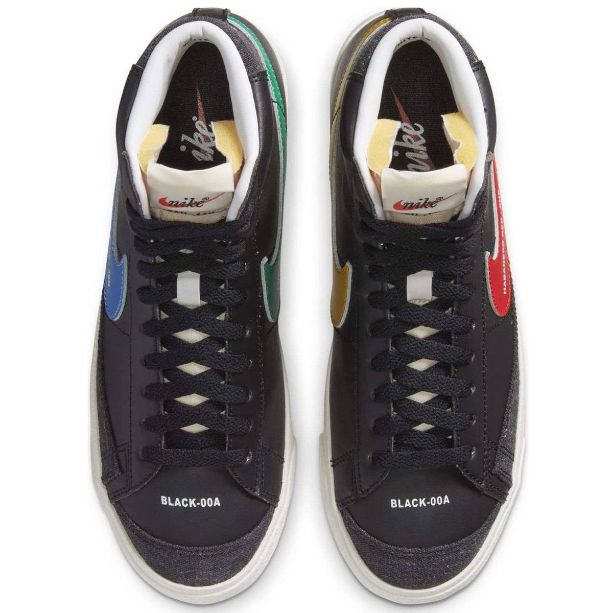 ■ナイキ ウィメンズ ブレーザー ミッド '77 ブラック/マルチカラー 新品 25.5cm US8.5 NIKE WMNS BLAZER MID '77 DA2142-046