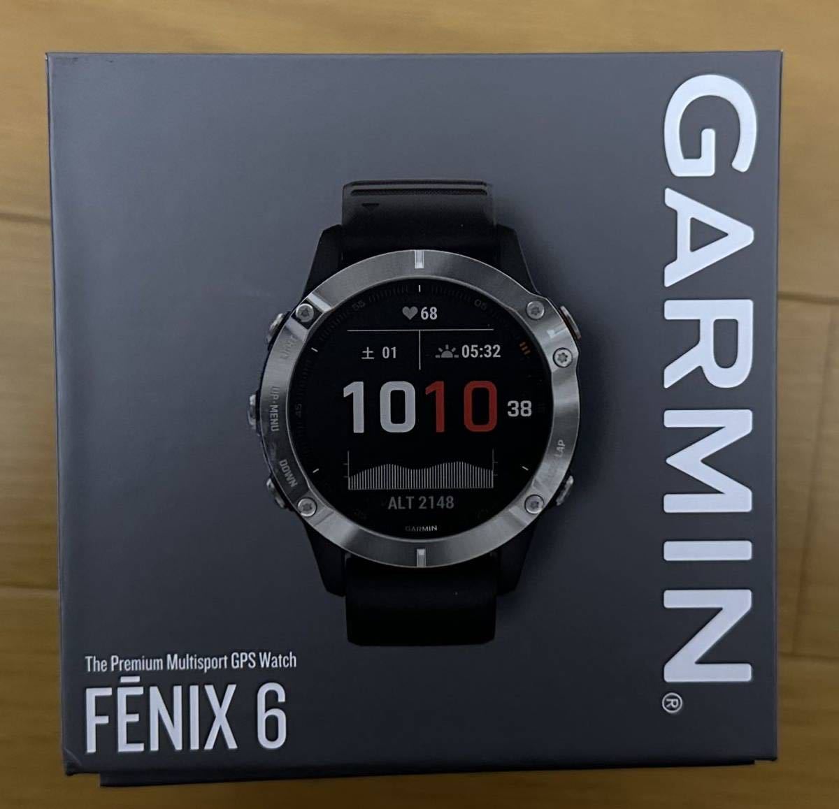 新品未使用】ガーミン Fenix 6 ブラック GPSウォッチ-