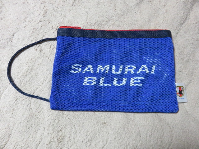 JFA SAMURAI BLUE サッカー ジャパン サムライブルー ポーチ サイズ290-205㎜ 未使用_画像1