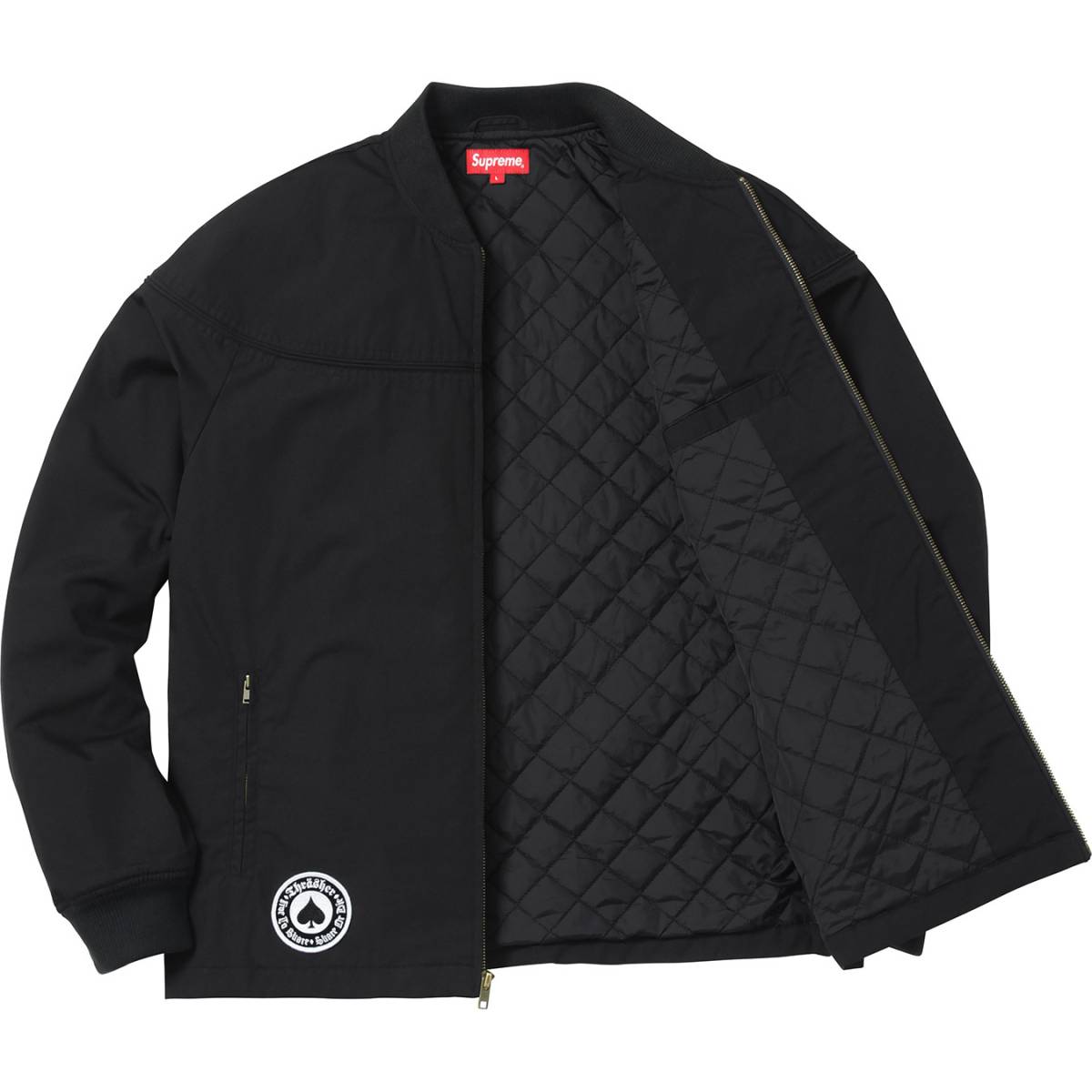 新品 未使用 国内正規品 ◆ Supreme 17ss Thrasher Poplin Crew Jacket 黒 サイズS ◆_画像5