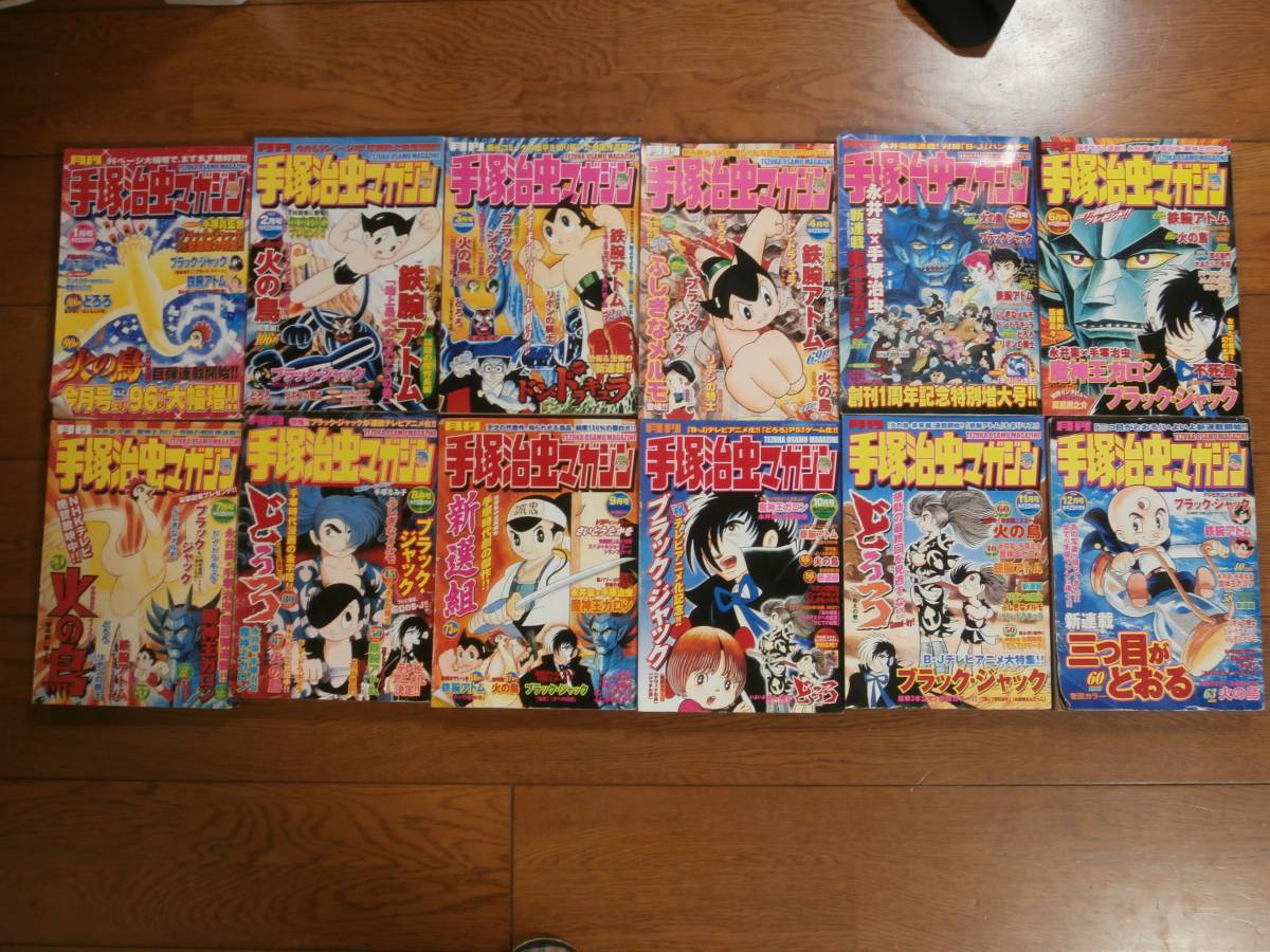 月刊 手塚治虫マガジン2004年1月号~12月号 全12冊セット 月刊 手塚治虫マガジン2004年1月号~12月号 全12冊セット