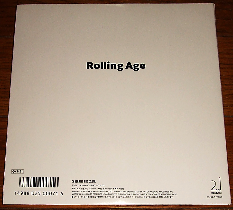 jp*tab 試聴 中村あゆみ: Rolling Age EP
