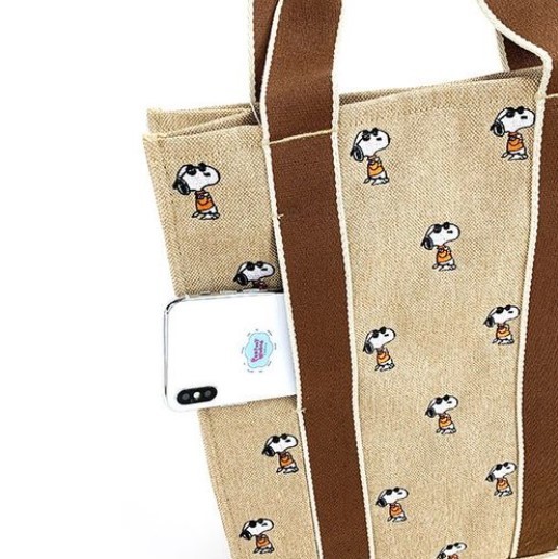  Snoopy SNOOPY Roo большая сумка ROOTOTE сотрудничество квадратное большая сумка бежевый .... солнцезащитные очки толстый большая сумка симпатичный сумка модный 