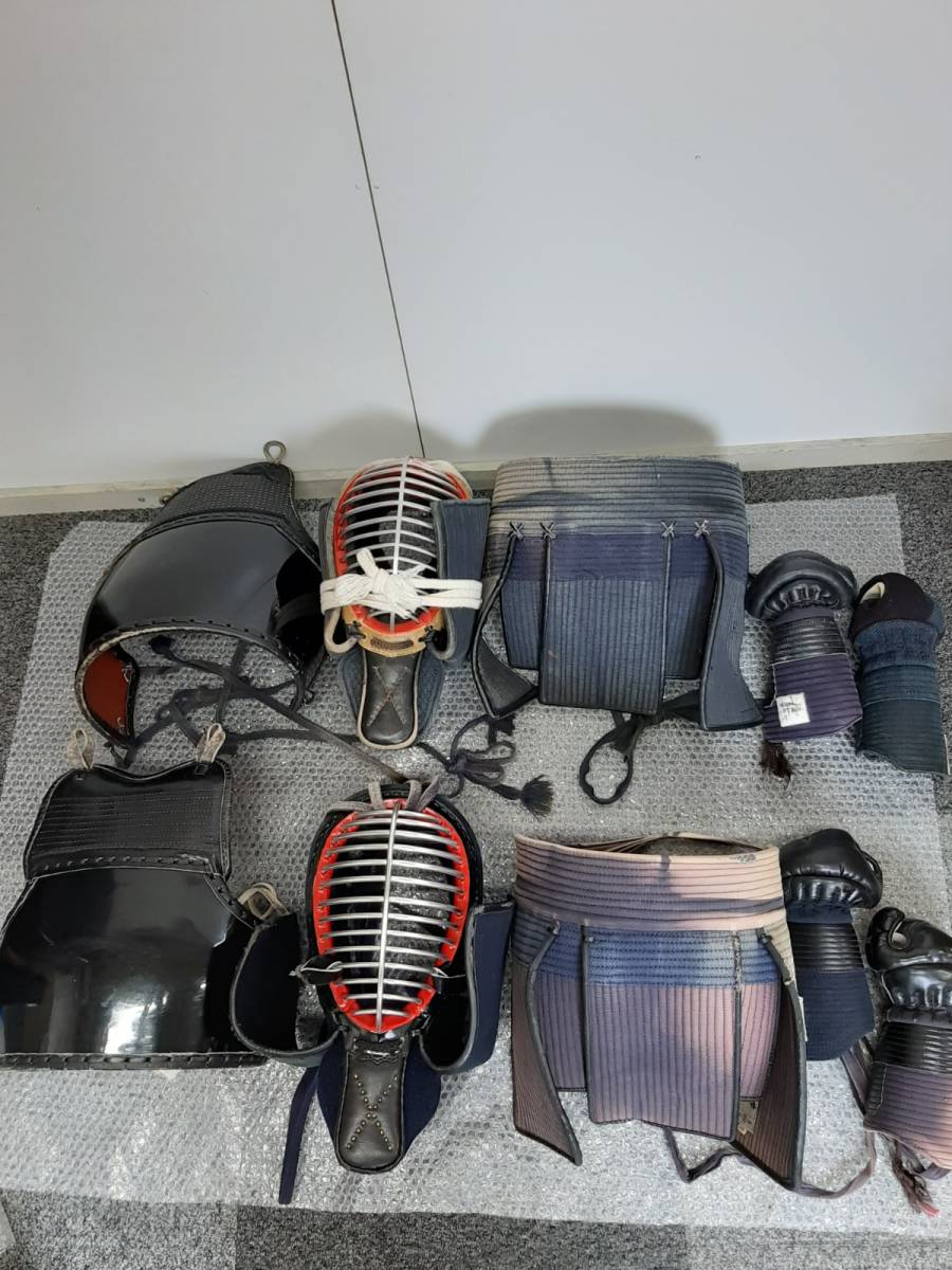 ヤフオク! - 【nh35】剣道 防具 面2個 小手2セット 垂2個 胴2...