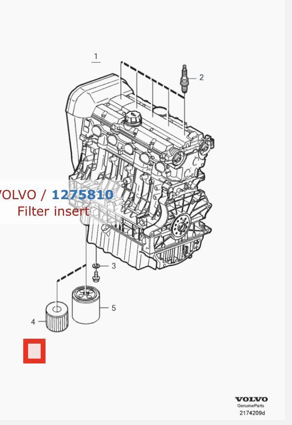 VAICO V95-0104 VOLVO ボルボ用エンジンオイルフィルター オイルエレメント_画像7