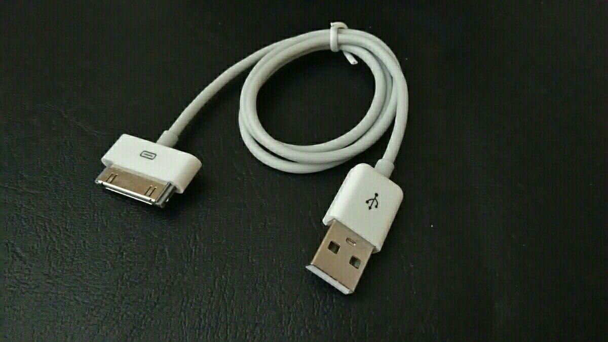 【即決】iPod nano 充電器 dockコネクター USBケーブル 30ピンの画像1