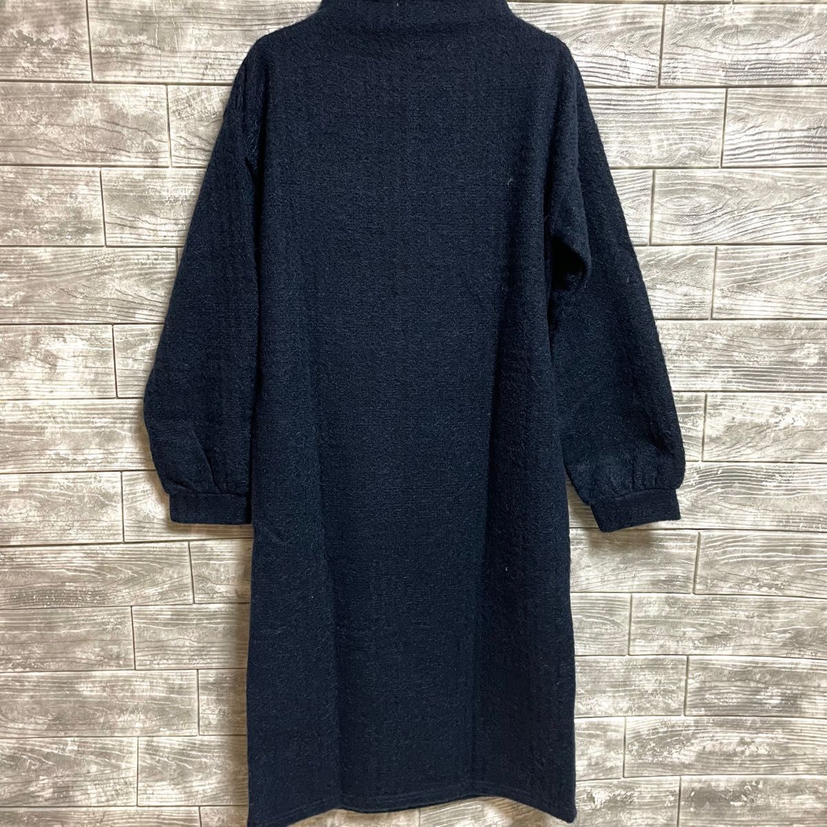 【index】インデックス ロングニットワンピース ワールド レディース Lサイズ 新品未使用品 タグ付き 婦人 ニット 当て付き