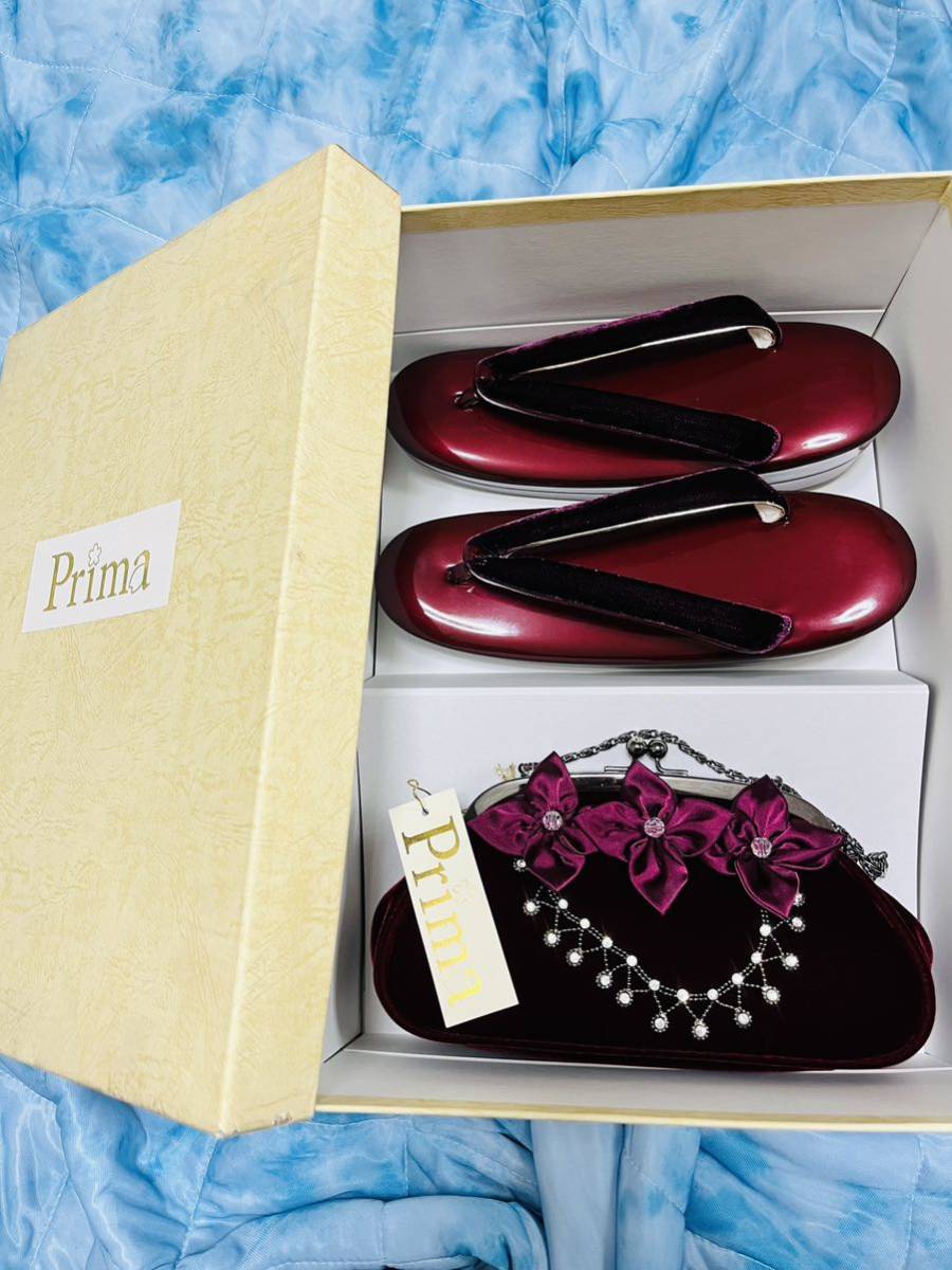 ずっと気になってた 新品 primaプリマ おしゃれ草履バックセット 振袖成人式卒業式パーティー普段にも フリーサイズ L寸 ずっと気になってた 新品 primaプリマ おしゃれ草履バックセット 振袖成人式卒業式パーティー普段にも フリーサイズ L寸