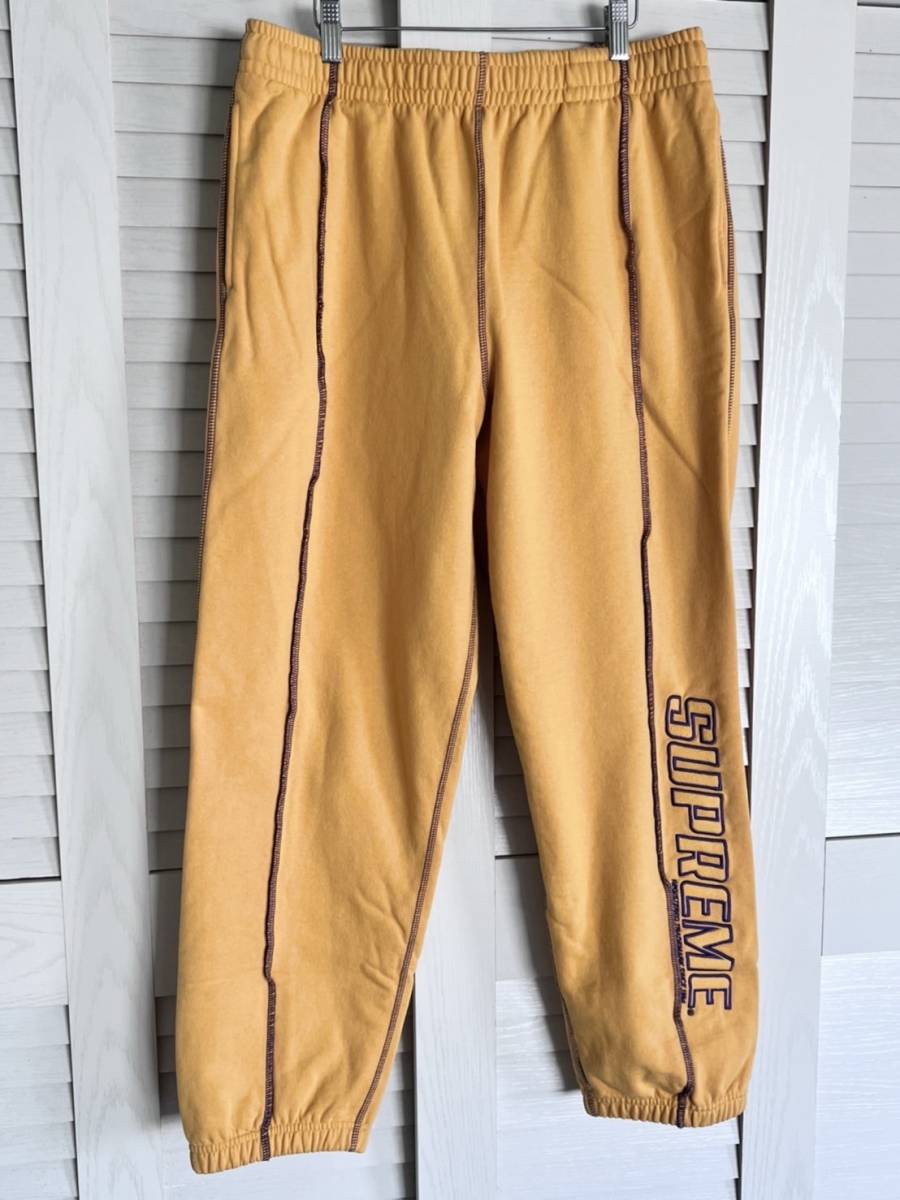 完売 Supreme 22SS Week10 Coverstitch Sweatpant カバーステッチ スウェットパンツ M Dusty Gold WIND AND SEA SAPEur_画像2