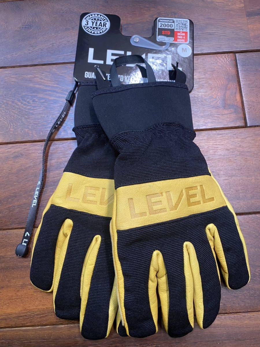 ☆ LEVEL GLOVES レベルグローブ スノーグローブ sizeM ブラック ☆ LEVEL GLOVES レベルグローブ スノーグローブ sizeM ブラック