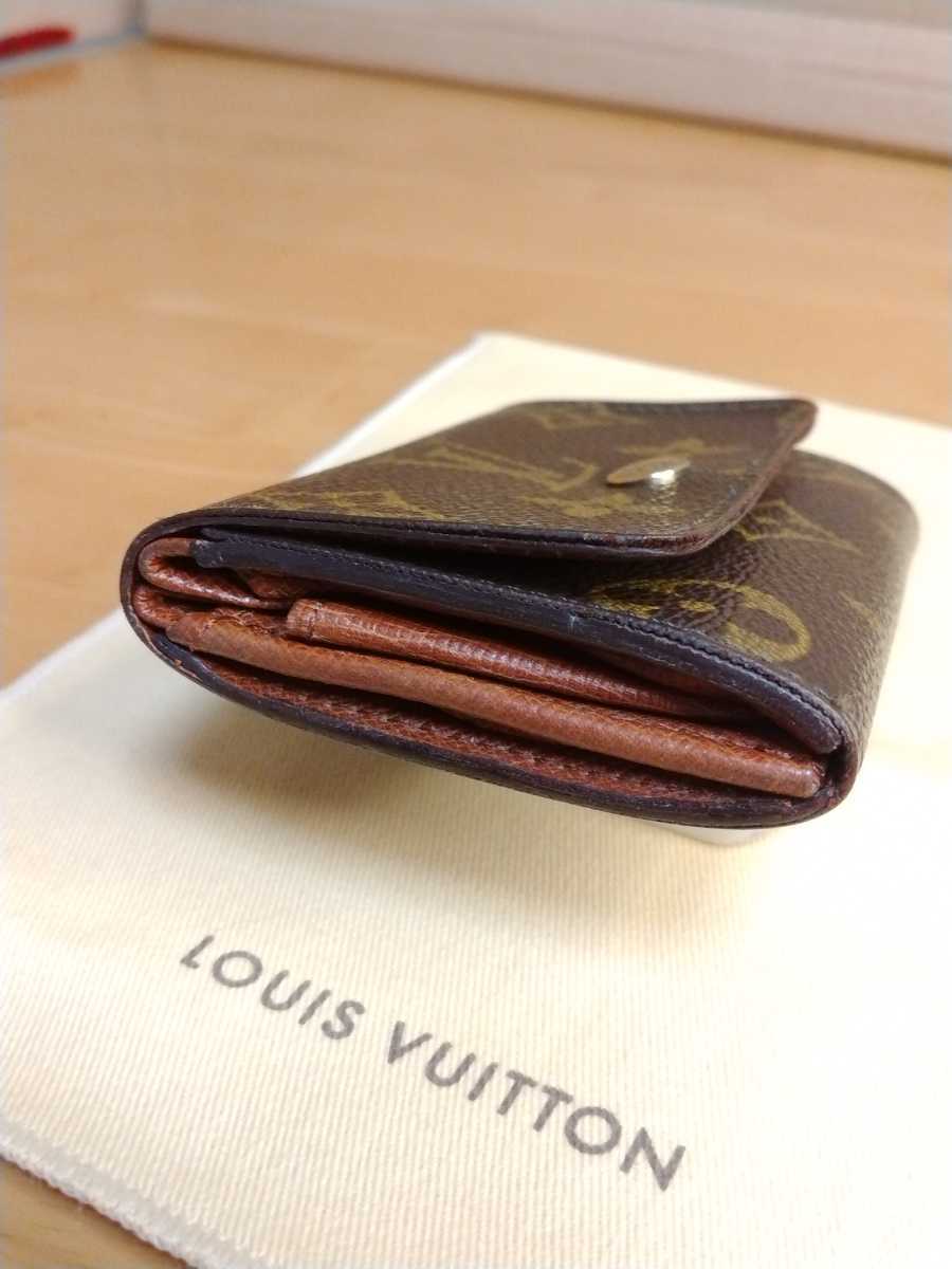 中古 LOUIS VUITTON ルイヴィトン もの 小銭入れ カードケース 保存袋付き Louis Vuitton coin & cardcase 送料無料_画像10