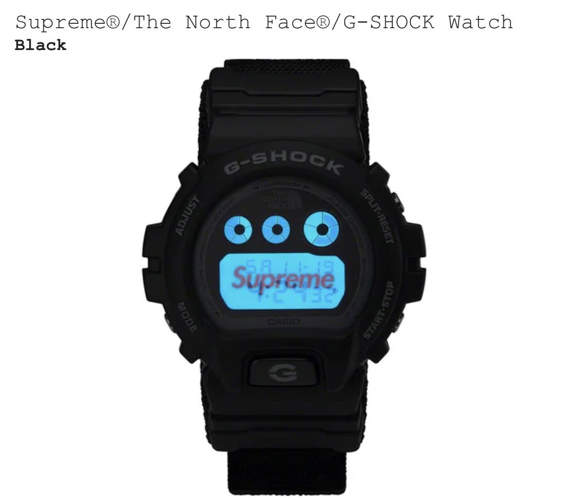 22FW Supreme The North Face G-SHOCK Watch Black シュプリーム ザ ノース フェイス ジーショック ウォッチ ブラック