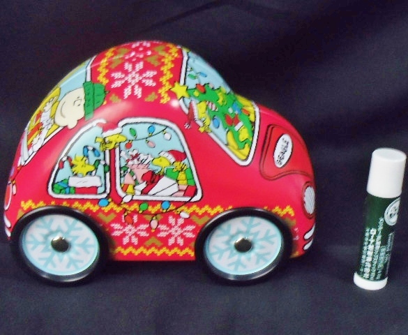 スヌーピー クリスマス 車型 缶ケース ボックス/小物入れ 空き缶 空き容器 ケース 車 カー お菓子 容器_画像3