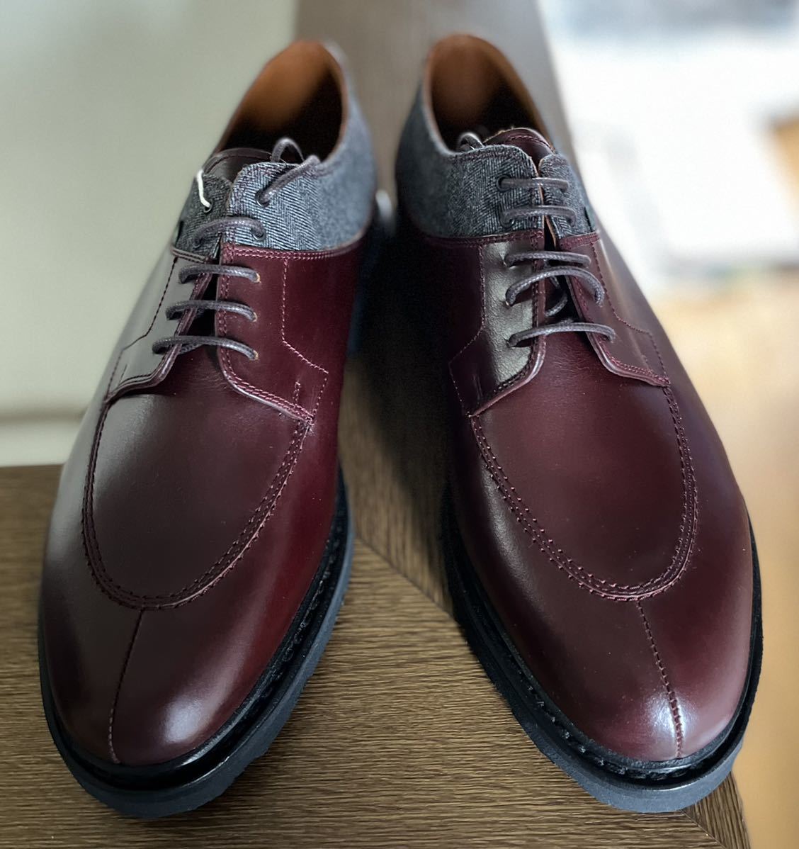 希少 Paraboot Ermenegildo Zegna パラブーツ フランス製 エルメネジルド ゼニア AVIGNON アヴィニョン 靴 レザーシューズ ビジネス_画像2