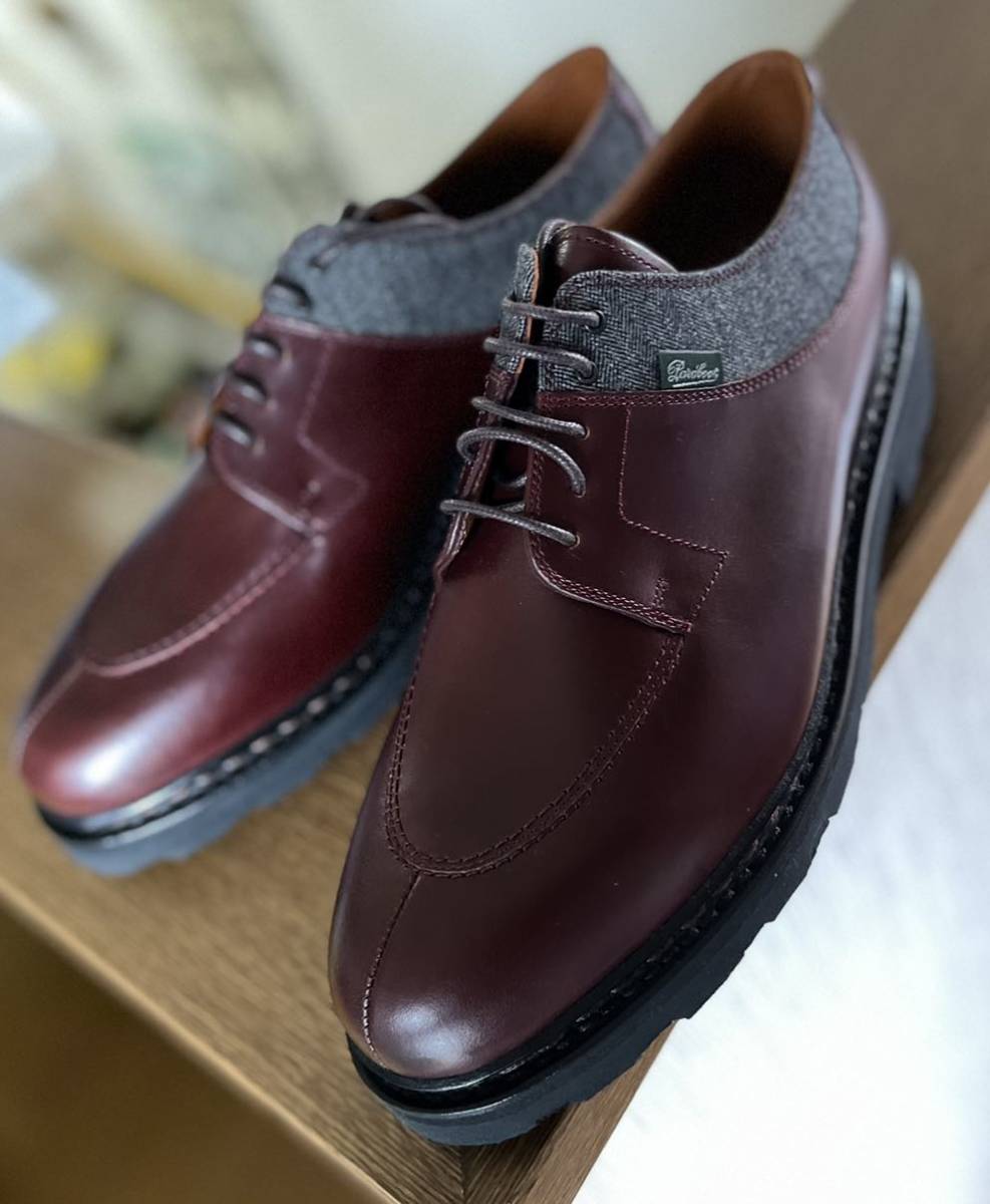 希少 Paraboot Ermenegildo Zegna パラブーツ フランス製 エルメネジルド ゼニア AVIGNON アヴィニョン 靴 レザーシューズ ビジネス_画像1