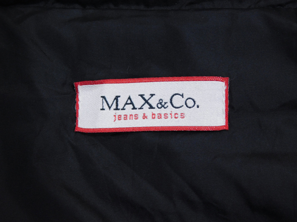 マックスアンドコーMAX&Co.■ナイロン×ニット切替 ジャケット■38■ブラック　レディース古着　ブルゾン　ジャンパー　秋/冬※1401252_画像5