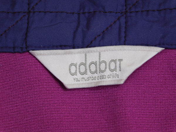  Adabat adabat# short sleeves Zip jacket #40# purple la gran lady's Golf wear old clothes *1415299