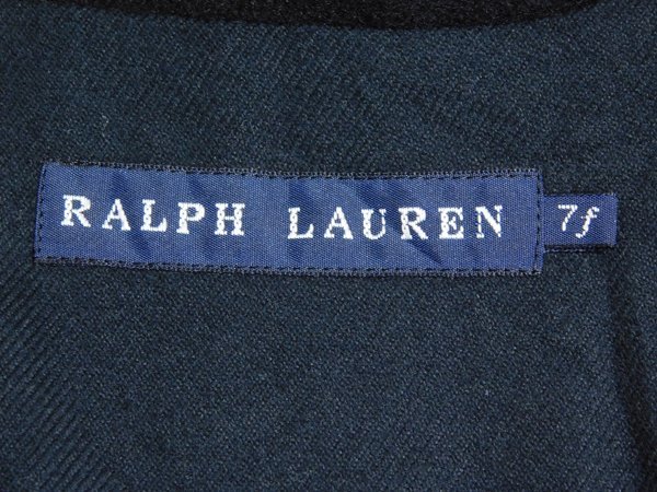 ラルフローレン RALPH LAUREN■ウールピーコート　Pコート　インパクト21■サイズ7f■黒　レディース　ハーフコート　※2414391_画像5