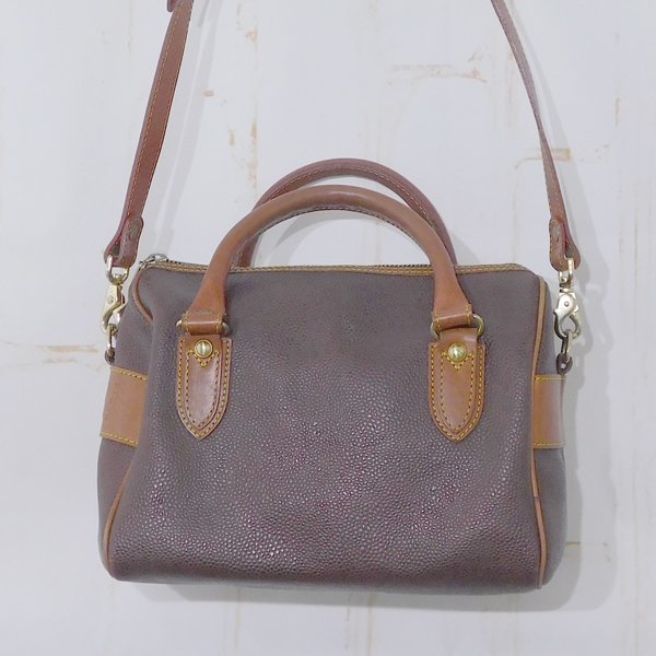  L ELLE Mini сумка "Boston bag" сумка на плечо 2WAY Brown ручная сумочка женский портфель сумка *RY2d20004