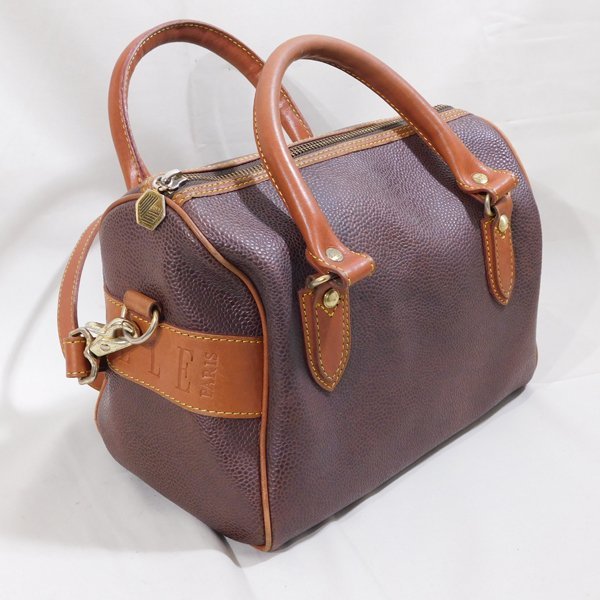  L ELLE Mini сумка "Boston bag" сумка на плечо 2WAY Brown ручная сумочка женский портфель сумка *RY2d20004