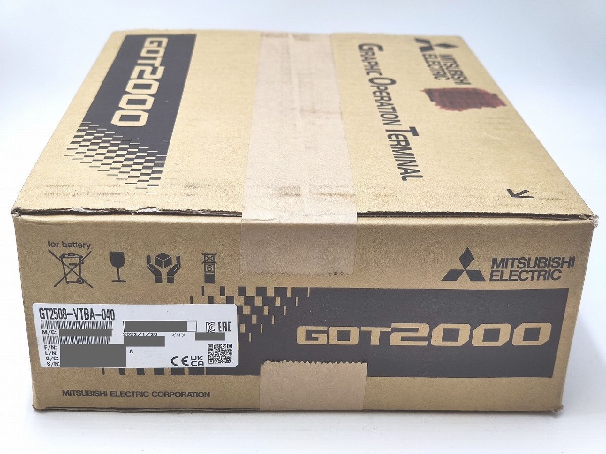 2022年製 箱マジック書込あり 未使用 三菱 GOT2000 GT2508-VTBA-040