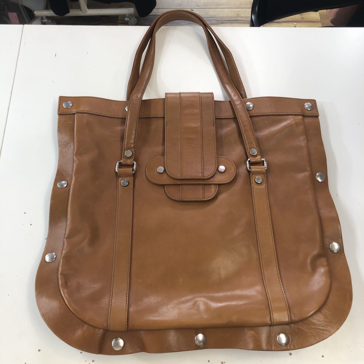 JACQUES LE CORREクロコ型押しレザー リスボン トートBAG 期間限定