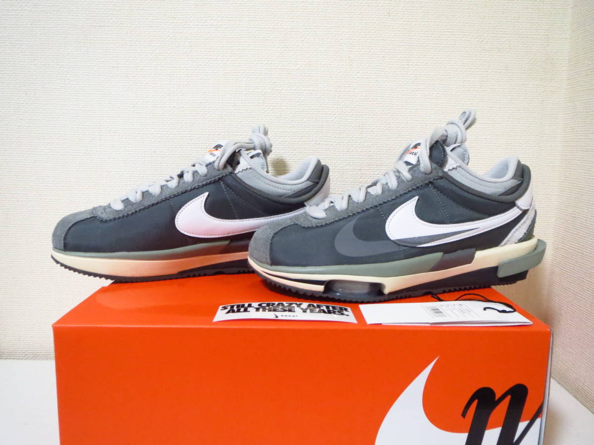 【国内正規品】 新品 NIKE ZOOM CORTEZ SP DQ0581-001 25.5cm IRON GREY ナイキ コルテッツ SACAI  サカイ アイアン グレー