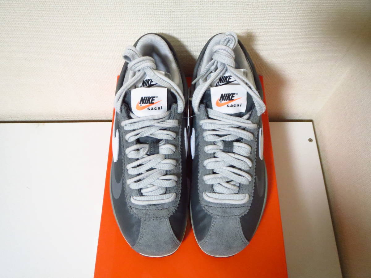 【国内正規品】 新品 NIKE ZOOM CORTEZ SP DQ0581-001 25.5cm IRON GREY ナイキ コルテッツ SACAI  サカイ アイアン グレー