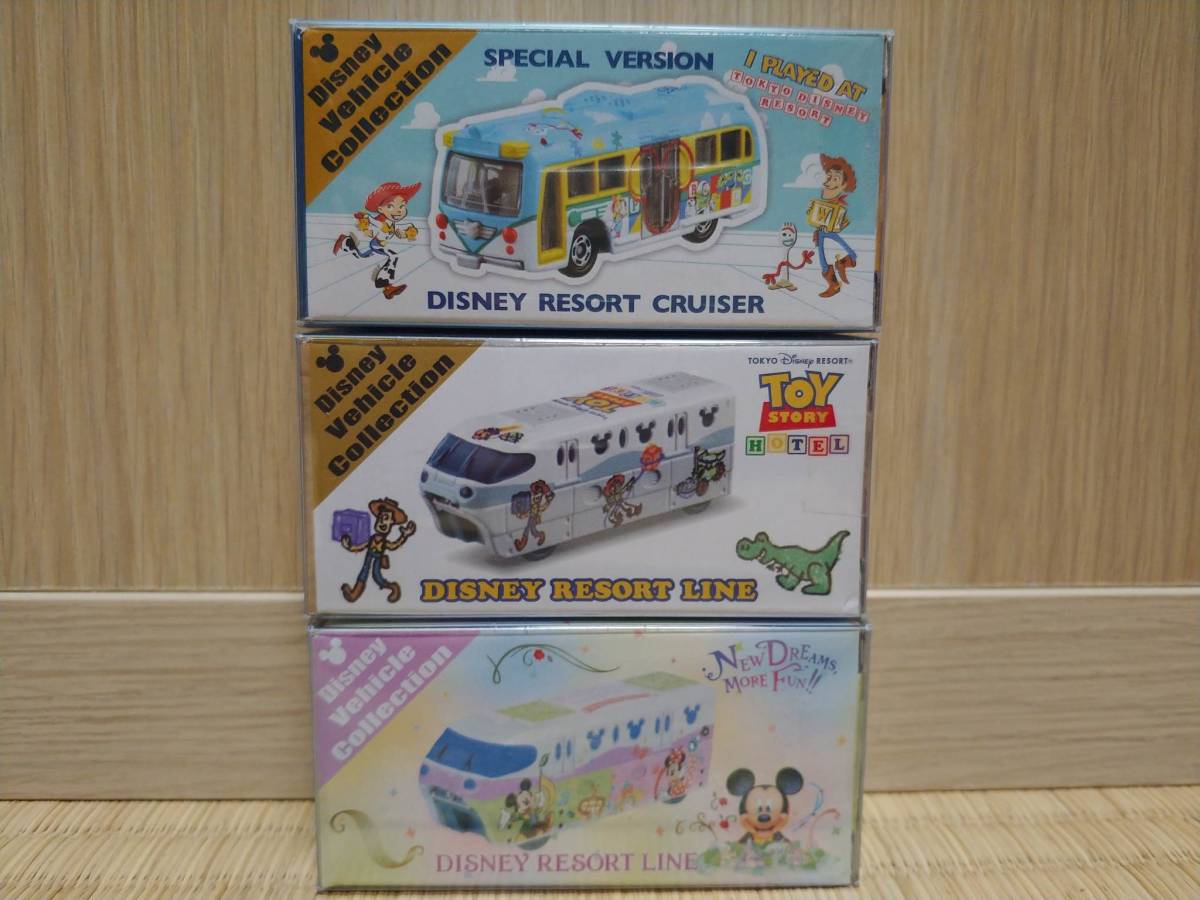 Tomica Disney Vehicle Collection Resort Cruiser (Special Edition) / Resort Line (Toy Story Hotel 限定版) / Resort Line 新品未開封