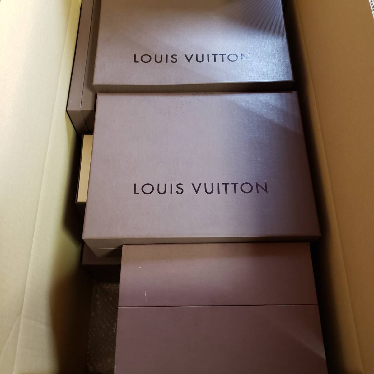 最終価格 LOUIS VUITTON ルイ・ヴィトン LV 空箱 箱のみ ブラウン 茶 おまとめ 計9個 バッグ 財布 保存箱_画像6